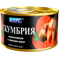 Скумбрия "Барс" атлантическая куски в тс 250г16