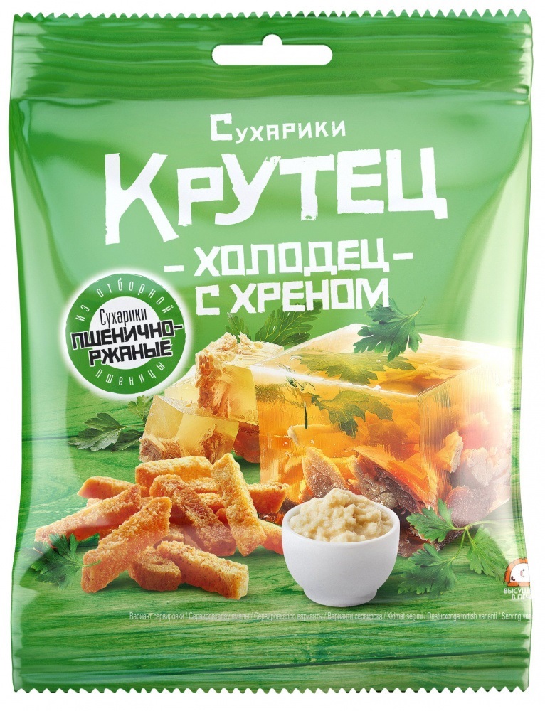 Сухарь Крутец холодец с хреном 80г30